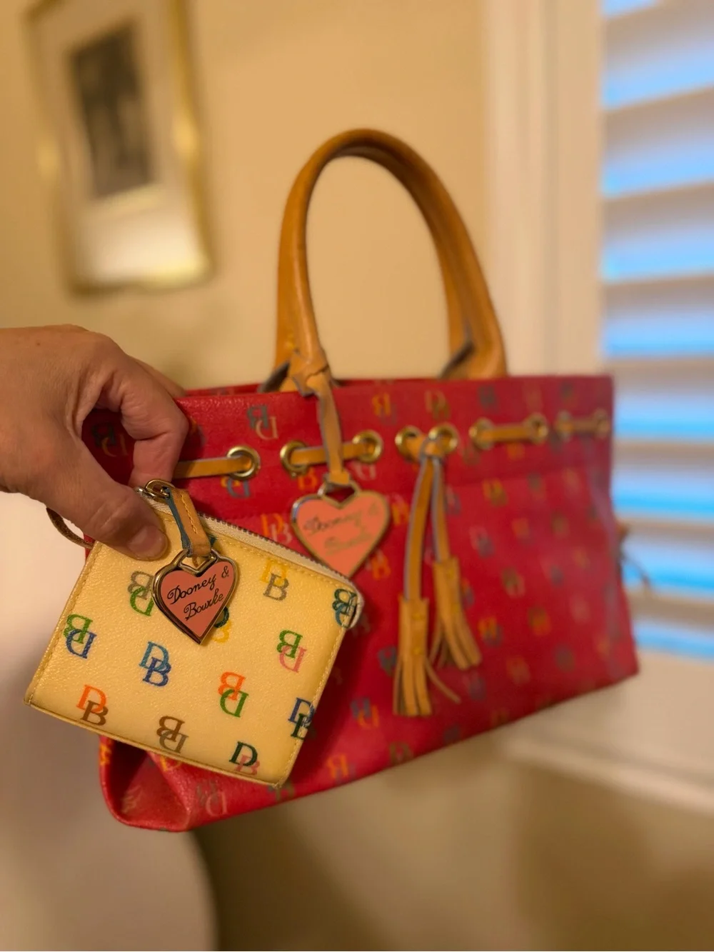 Y2K Dooney & Bourke “It”  Satchel with Vachetta Leather Handles